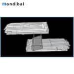 خشاب و تیر فومی تفنگ هازبرو مدل NERF Modulus Flip Clip Upgrade Kit - 1