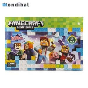مینی فیگور ماینکرفت بسته 12 عددی کد 22619 Minecraft