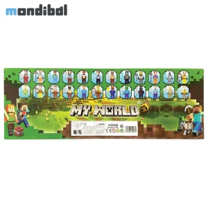 ساختنی مینی فیگور مدل ماینکرفت بسته 24 عددی Minecraft 2